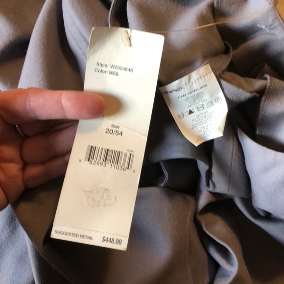 Vintage EMANUEL UNGARO Size 20 Classic Tank-dress Stretchy Wool Career $448 NEW - Picture 10 of 13